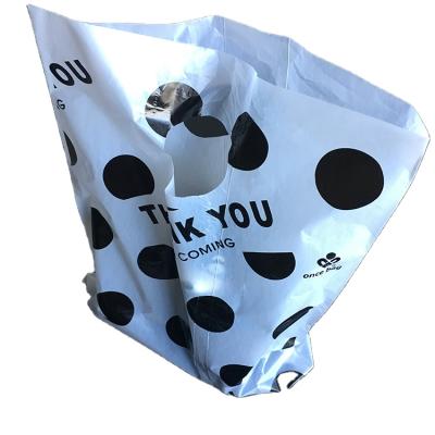 China Recycled Custom Logo Design Printing Personalized Die Cut Handle Bag HDPE Shopping Gift Bags for sale