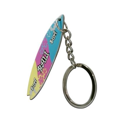 China Metal Customized Tourist Key Chain Tourist Metal Key Chain Scenic Souvenir Gifts Surfboard for sale