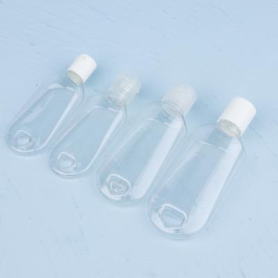 China Eco-friendly Cute Hot Sale PETG /PVC 2oz Spray Bottle Flip Top Bottle With Key Chain for sale