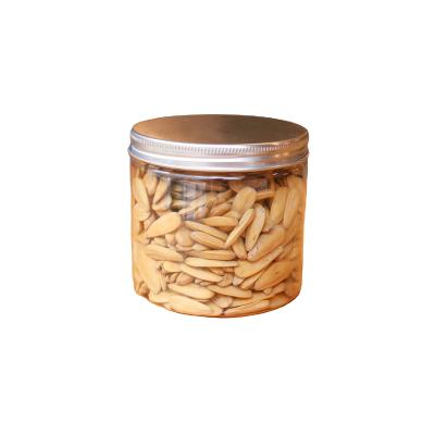 China 350ml Food Pet Food Container Plastic Jars For Food Packing Round Cookie Jar With Screw for sale