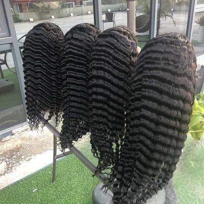 China Swiss Lace 100% Virgin Hair Lace Front Wig HD Brazilian Transparent Swiss Body Wave Curly Lace Front Wigs For Black Women for sale