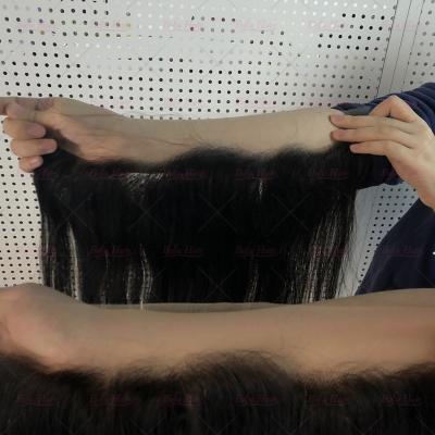 China European Quality Virgin Human Hair Silky Straight Wave HD Lace Frontal Wigs Hair for sale