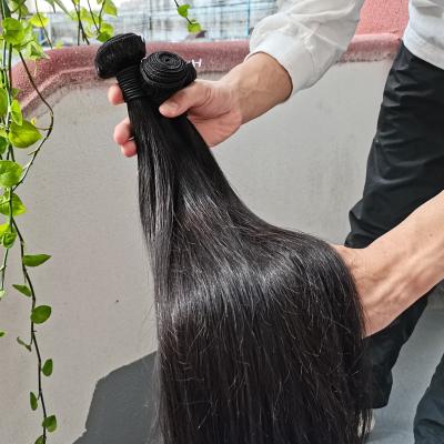 China Human Hair 100% Straight Peruvian Human Hair Bundles With Closure Grade, Raw Straight Human Hair 12a Straight Double Unprocessed Virgin Hair Bundles for sale