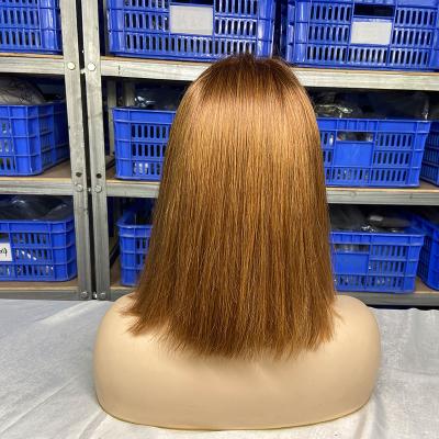 China Inches Cheap Bob Wig Vendor Short Straight, Wholesale Brazilian Mink Hair, Swiss Body Wave Women 8 Lace Front Closure Wig For Black for sale