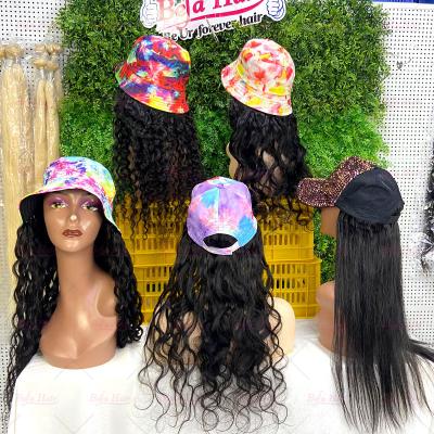 China Wholesale Raw Indian Pixie Curl Hair Cap Wig,Natural Brazilian Virgin Hair Cap Wigs With Cap,Baseball Cap Wig For Black Women for sale