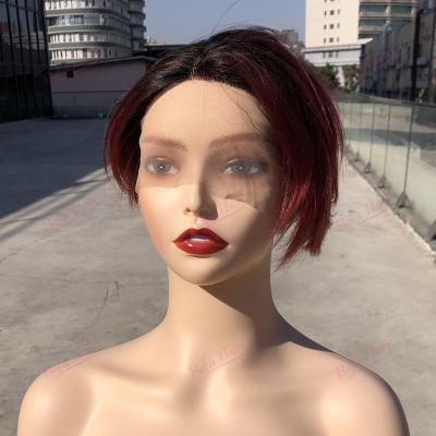 China 100% Human Hair Wig, Virgin Short Pixie Cut Wig Brazilian Pixie Curl Wigs Human Hair Frontal Hair for sale