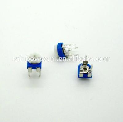 China Electronic Components White And Blue Adjustable Variable Resistors 50K 503 Potentiometer Circuit Parts for sale