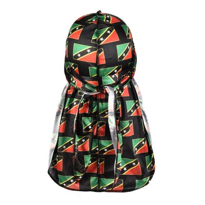 China Wholesale custom made silky satin durags fashion women designer silk durags for men for sale