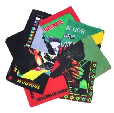 China Wholesale Pattern Bandana Jamaica Milk Fiber Fashion Hiphop Street Headscarf Dance Personality Sports Punk Bandana for sale