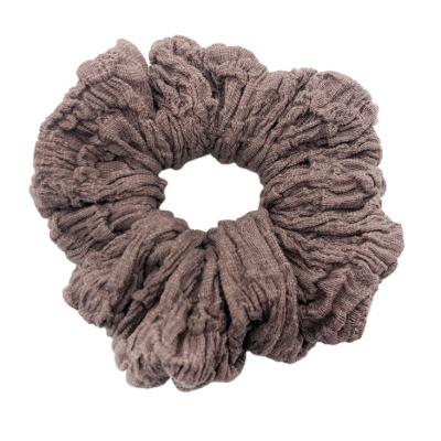 China Custom Hair Scrunchies Wholesale Soft Elastic Hair Scrunchie Fashion Hair Tie Hair Bands For Girls for sale