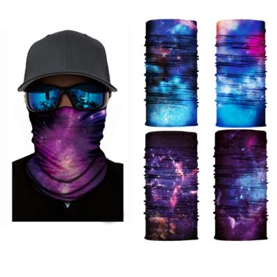 China Fashion Multifunctional Magic Headscarf Sports Scarf Outdoor Starry Sky Series Printed Aurora Mask Riding Neck Tube Seamless Bandana for sale