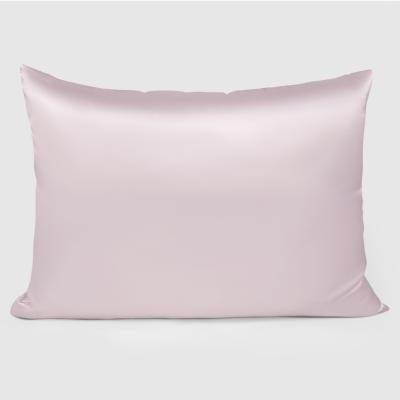 China PORTABLE wholesale cheap zipper pure color silky satin 100% polyester satin pillowcase for hair for sale