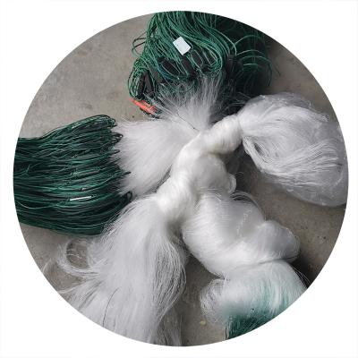 China High strength factory sells 3 layers nylon fishing net gillnets for sale