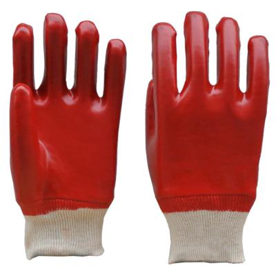 China Wholesale Household Glove Oil Resistant Pvc Glove Polyester Glove for sale