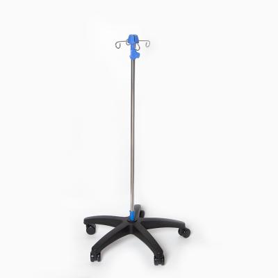 China Traditional Hospital DP-280 Infusion Stand Movable Adjustable IV Pole Stand With 280mm Base for sale