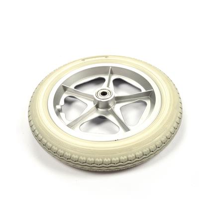 China New Wheelchair Design 24 Inch Wheelchair Wheel Parts Wheels With Handrim for sale