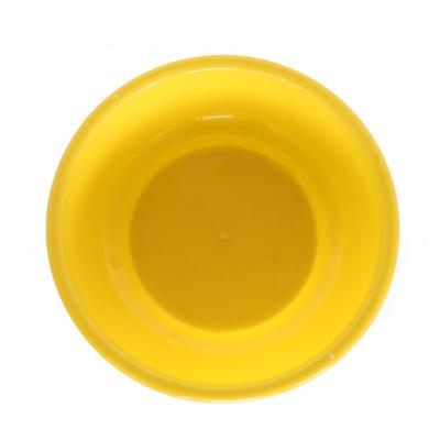 China Factory Price Wholesale Custom Yellow Round Plastic Kitchen Wash Basin 0.38m Diameter for sale