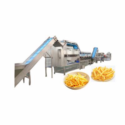 China Vollautomatische Kartoffelchips-Linie Edelstahl 45KW Pommes-Frites-Verarbeitungslinie zu verkaufen