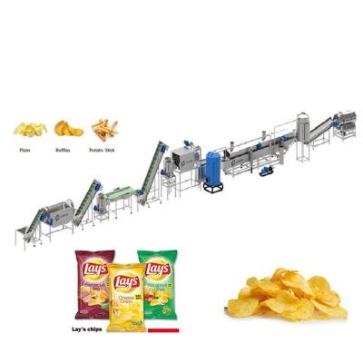 China 50kg-500kg Frieten Aardappelchips Verwerkingslijn Hoge productiviteit Te koop