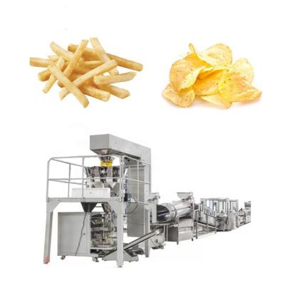 China Hoge productiviteit Ful automatische diepgevroren frites Chips productiemachine Te koop