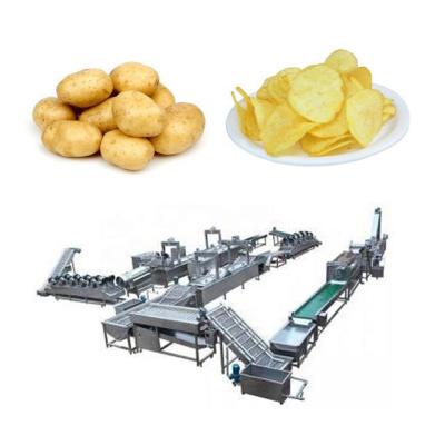 China Pommes-Frites-Maschinen-Kartoffelchips im kleinen Maßstab, die Maschinenpreis herstellenKartoffelchips-Produktionslinie mit hoher Effizienz zu verkaufen