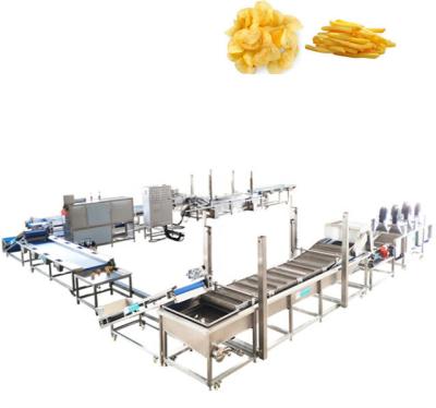 China Fruit- en groentefrietenverwerkingsmachine 304 roestvrij staal automatisch Te koop