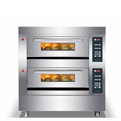 China Industrieller Gas-Pizzaofen mit hoher Produktivität Gasbetriebener Pizzaofen mit 380 V zu verkaufen