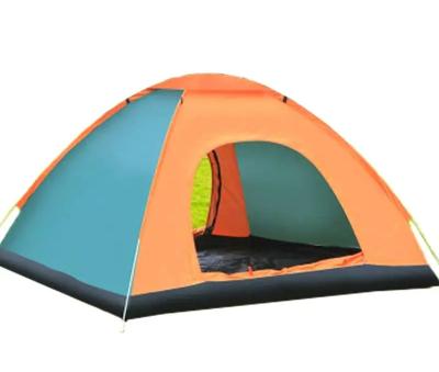 China Diagonal Tie Type Camping Folding Single Quick Open Automatic Portable Beach Tent 3-4 Persons Outdoor Tent for sale