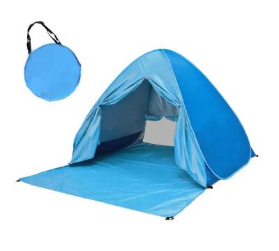 China Diagonal Tying Type Automatic Pop Up Beach Tent Foldable Tents For 2 Person Fishing Waterproof UPF+50 Outdoor Camping Tents for sale