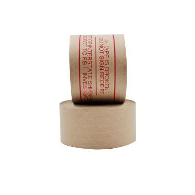 China Waterproof Degradable Low Noise Jumbo Roll Colorful Shipping Tape Custom Printed Paper Tape Kraft Paper for sale