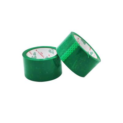 China Custom 48mm Green Colored Polyester Duct Tape Waterproof Custom Packaging Tape With Logo for sale