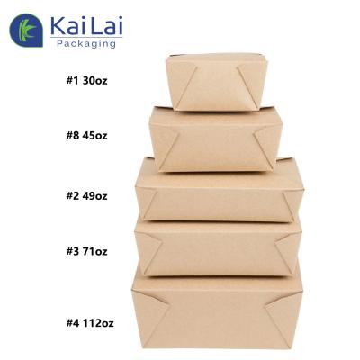 China Disposable Biodegradable Restaurant Wrapping Paper Fast Food Takeaway Container for sale