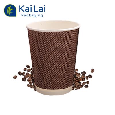 China Hot Selling Disposable Beverage Paper Cup Black Coffee Disposable Hot Paper Cup for sale