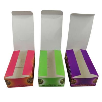 China Custom Recycled Materials Logo Cardboard Box Food Beverage Display Box Candy Cookie Snack Chocolate Packaging Box for sale