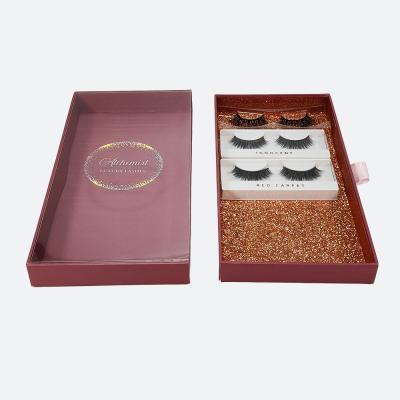 China New Recyclable Custom Logo Eyeshadow Box Packaging Custom Slide Cosmetics Drawer Box for sale