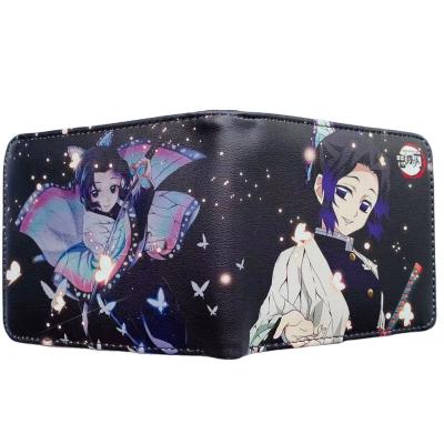 China Other 47 Styles Demon Slayer Wallet Coin Purse Anime Kimetsu Anime Purses No Yaiba Wallets Men Women PU Leather Wallets for sale