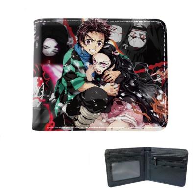 China The Other 79 Style Demon Slayer Wallet Coin Purse Anime Kimetsu No Yaiba Wallets Women Men PU Leather Wallets for sale