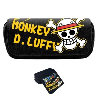 China Cosplay 13 Styles One Piece Pencil Case For School Student Canvas Pencil Case Cosplay Cartoon Pencil Bag 20*10*7.5cm for sale