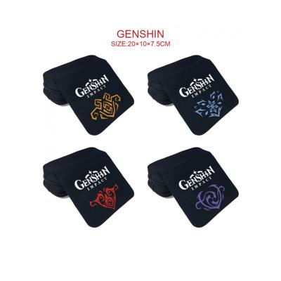 China Cosplay 18 Styles Genshin Impact Tail Fairy Date A Cartoon Pencil Bag Canvas Pencil Case Cosplay Student Live Pencil Box For School for sale