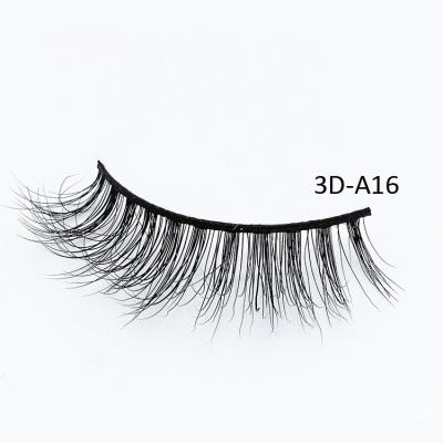 China 3D Mink Direct Fake Full Factory Price Large Stock Wholesale 3D Mink Lashes Sellers 15mm Strip Mink Eyelash for sale