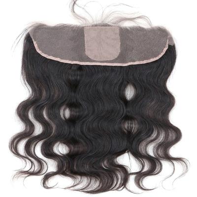 China Wholesale Factory Price 100% Virgin Hair 13x4 Unprocessed Natural Color Body Wave Silk Bottom Headbands 13