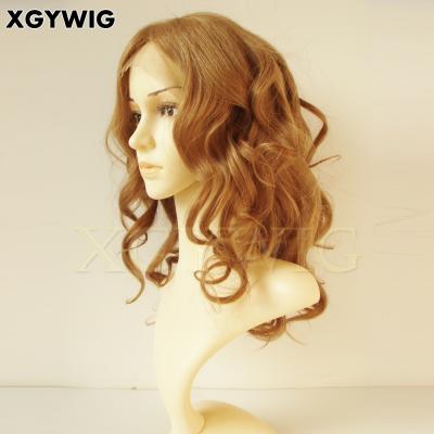 China Beyonce Honey Blonde 10# Stock Wave 100% Super Virgin Brazilian Hair Glueless Celebrity Full Lace Wigs for sale