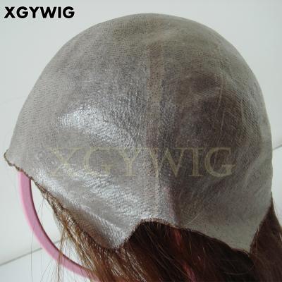 China Custom Order 100% Hair Loss Solution Hair Loss Solution Alopecia Cap Medical Silky Straight Virgin Remy Silicon Straight Thin Skin Full Wig for sale