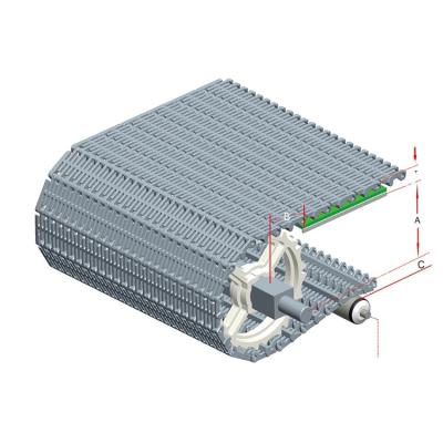 China Factory HONGSBELT HS-103B-HD-N Smart Modular Conveyor Belt Plastic Processed Conveyor System For Food for sale