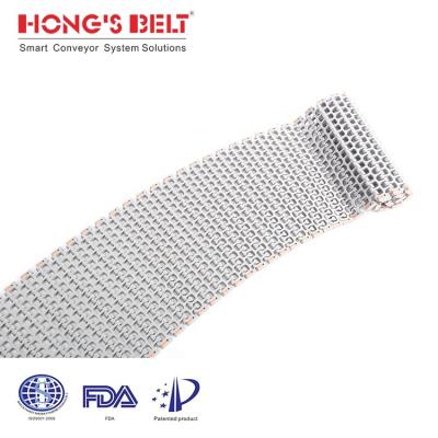 China Room Temperature HONGSBELT Flush Radius Grating With Clamp Grating Used In Corrugated Conveyor Belt for sale