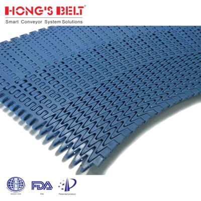 China Heat Resistant Belt Curving Conveyor Radius Conveyor Modular Plastic Rotating Food And Non-Food Industry Heat Resistant For Spiral Conveyor 380V for sale