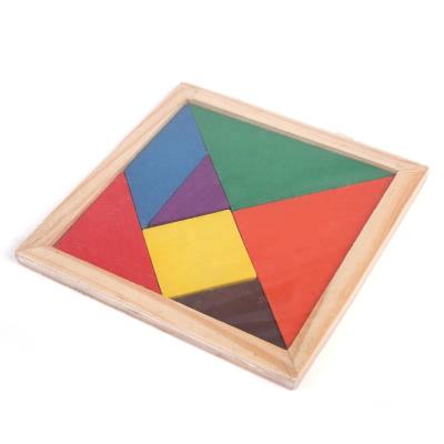 China Toy Surprise Toy Children Mental Development Educational Tangram Wooden Brain Teaser Puzzle Toys For Children for sale