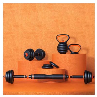 China Home Use BUNNYHI YL001 6 in 1 Cheap Gym Equipment Dumbbell Sets Adjustable Kettlebell Barbell Bar Dumbbell Set for sale