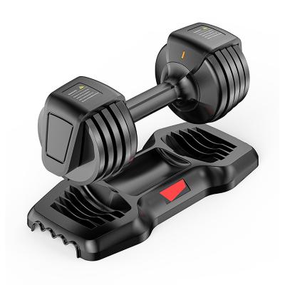 China BunnyHi YL061 12.5lbs Universal Gym Dumbbell Hand Weight Adjustable Free Weight Plates and Adjustable Rack Carbon Steel Dumbbell for sale