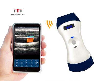 Κίνα Newest Mini Wifi 128 Elements Metal Dual Head Color Portable Doppler Ultrasound Three Probe Scanner Wireless προς πώληση